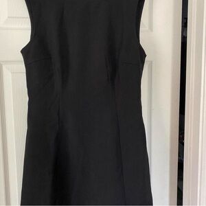 Cider Black Boat Neck Mini Dress for Cocktail Nights